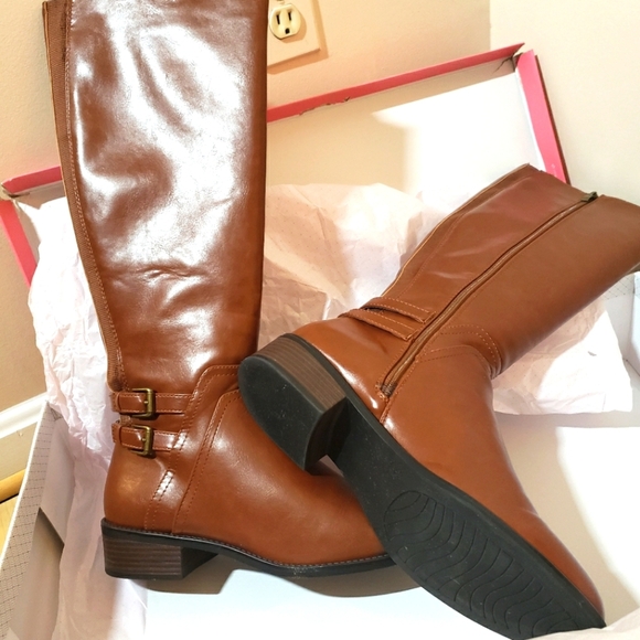 Lauren Blakwell Womens Lydia Riding Boot In Cognac Brown - Picture 10 of 10